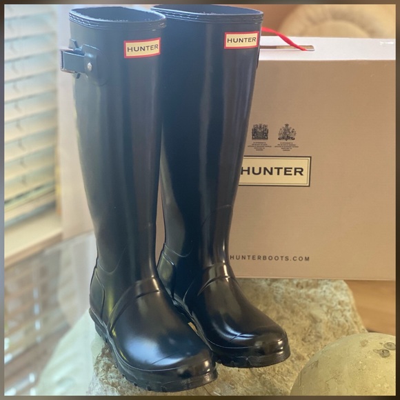 ☔️🆕 CLASSIC HUNTER BOOT GLOSS NAVY BLUE☔️ - Picture 5 of 13